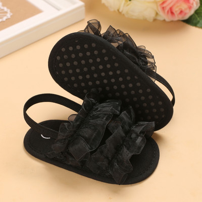 2022 nou-născut nou-născut nou-născut fete prințesă pantofi bowknot copil mic sandale de vară PU pantofi anti-alunecare 0-18 m