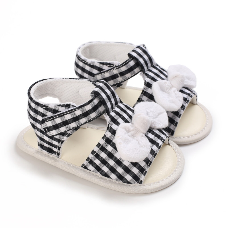 2022 nou-născut nou-născut nou-născut fete prințesă pantofi bowknot copil mic sandale de vară PU pantofi anti-alunecare 0-18 m