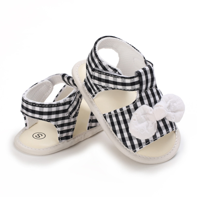 2022 nou-născut nou-născut nou-născut fete prințesă pantofi bowknot copil mic sandale de vară PU pantofi anti-alunecare 0-18 m