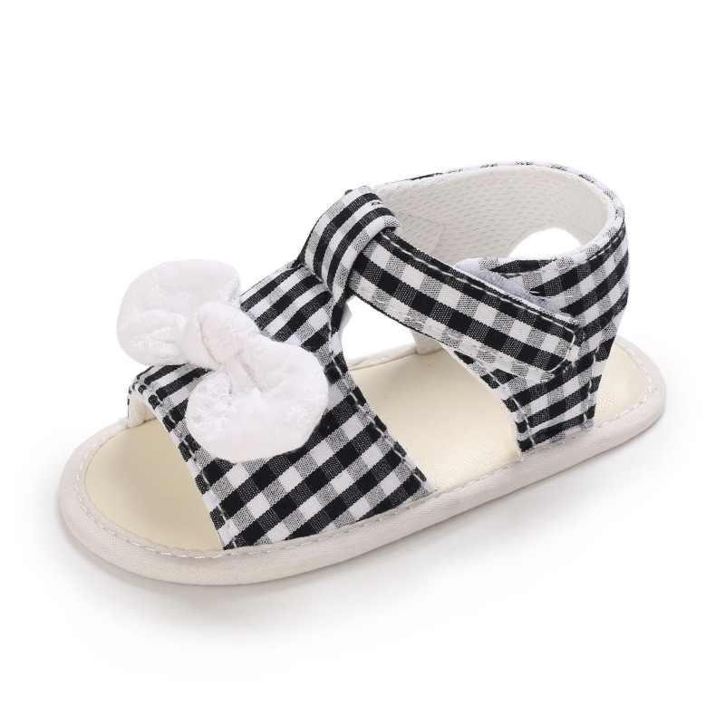 2022 nou-născut nou-născut nou-născut fete prințesă pantofi bowknot copil mic sandale de vară PU pantofi anti-alunecare 0-18 m
