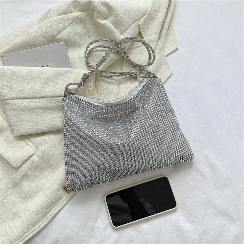 Luksuzna dizajnerska skitnica torba na rame ručka sjajni kamenčići večernja clutch torbica torbica kristalne torbice i ručna torbica torbice ispod pazuha