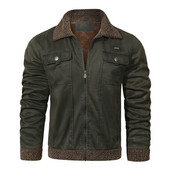 Χειμερινά μπουφάν για άντρες Ανδρικά μανίκια Χειμερινό μπουφάν Μακρύ φερμουάρ Ψηλός ανδρικός γιακάς με στροφή τσέπη Χειμερινό παλτό μπουφάν Camping