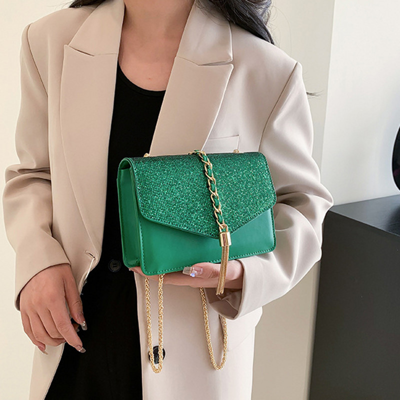 Naiste õlakott Luksuslik disainer PU-kott Moodne Crossbody kott Tutt Lihtne naiste käekott kontorireisideks