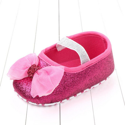 Koovan Baby Shoes Of Soft Bottom Toddler Shoes Bowknot Baby Flats Firstwalkers In The Spring and Autumn Sequins for Girls