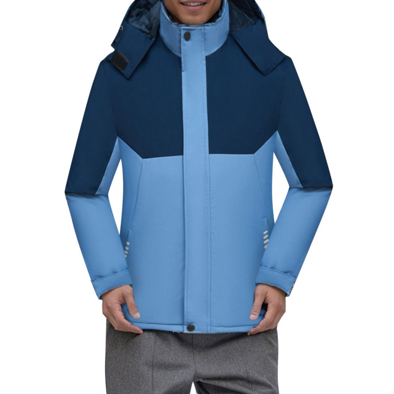 Ανδρικά ρούχα Ανδρικά μονόχρωμα πουλόβερ φλις με κουκούλα Μεγάλο ασορτί μέγεθος χιονιού Χειμερινό χρώμα ορειβατικό μπουφάν για εξωτερικούς χώρους