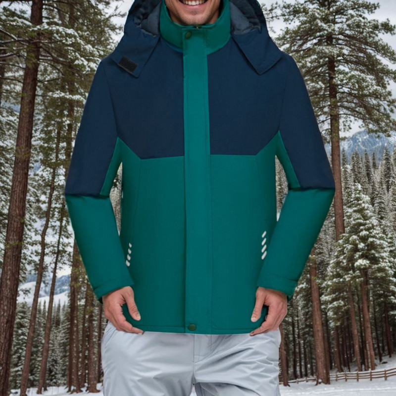 Ανδρικά ρούχα Ανδρικά μονόχρωμα πουλόβερ φλις με κουκούλα Μεγάλο ασορτί μέγεθος χιονιού Χειμερινό χρώμα ορειβατικό μπουφάν για εξωτερικούς χώρους