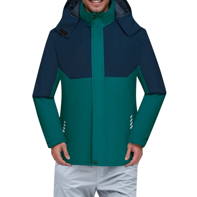 Ανδρικά ρούχα Ανδρικά μονόχρωμα πουλόβερ φλις με κουκούλα Μεγάλο ασορτί μέγεθος χιονιού Χειμερινό χρώμα ορειβατικό μπουφάν για εξωτερικούς χώρους