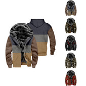 Îmbrăcăminte pentru bărbați Culoare Jachetă de catifea pentru bărbați, lungă, solidă, cardigan simplu, gros în haină. Jachetă, toamnă, iarnă.