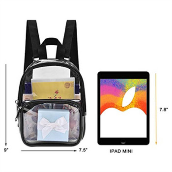 Μικρό διαφανές σακίδιο πλάτης Διαφανές PVC Σακίδιο πλάτης Καλοκαιρινή αδιάβροχη τσάντα κινητού τηλεφώνου παραλίας για τσάντες αποθήκευσης ταξιδιωτικών σχολείων