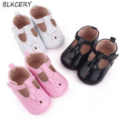 Cipele za novorođenče za djevojčice Jednogodišnje modne ravne cipele za malu djecu Neklizajuće tenisice Obuća za dojenčad za hodanje Cipelice za krevetić s mašnama