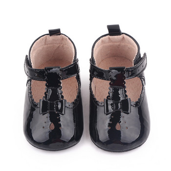 Обувки за новородено бебе, момиче, 1 година, модни плоски обувки, маратонки, които не се хлъзгат, бебешки обувки за ходене, буйки, обувки за детско креватче с панделки