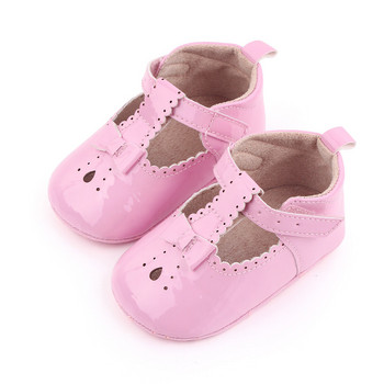 Νεογέννητα παιδικά παπούτσια για κοριτσάκια 1 έτους Fashion Flats Παπούτσια για νήπια Αντιολισθητικά Παπούτσια Βρεφικά παπούτσια για μποτάκια για περπάτημα Παπούτσια κούνιας με φιόγκους
