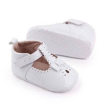 Обувки за новородено бебе, момиче, 1 година, модни плоски обувки, маратонки, които не се хлъзгат, бебешки обувки за ходене, буйки, обувки за детско креватче с панделки