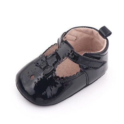 Cipele za novorođenče za djevojčice Jednogodišnje modne ravne cipele za malu djecu Neklizajuće tenisice Obuća za dojenčad za hodanje Cipelice za krevetić s mašnama