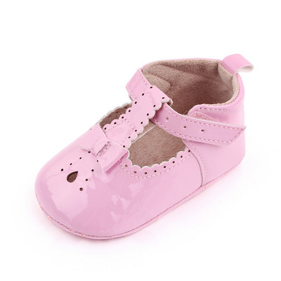 Cipele za novorođenče za djevojčice Jednogodišnje modne ravne cipele za malu djecu Neklizajuće tenisice Obuća za dojenčad za hodanje Cipelice za krevetić s mašnama