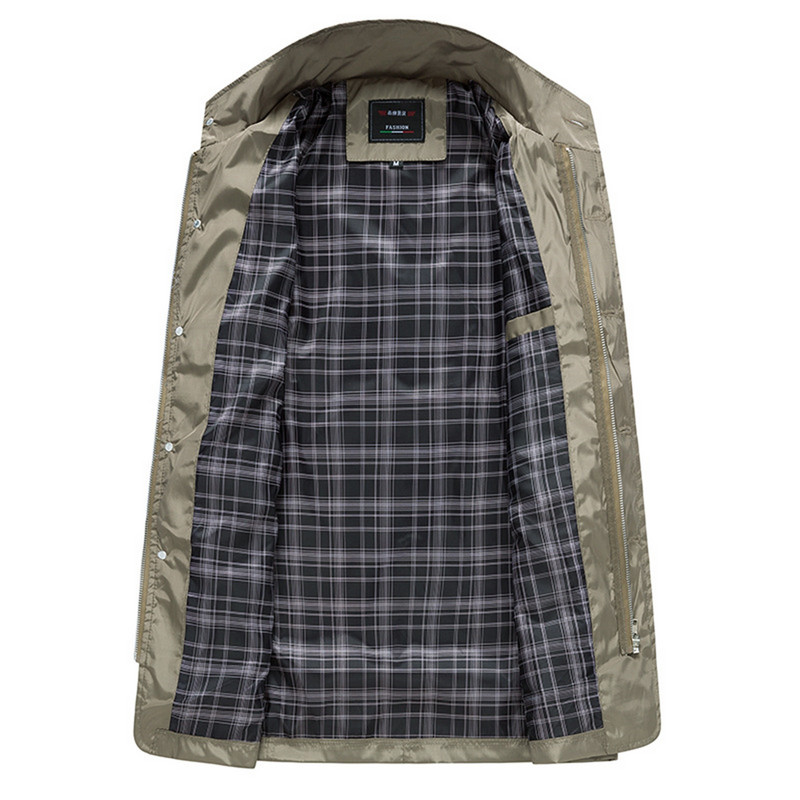 Ανδρικό φθινοπωρινό μπουφάν Ανοιξιάτικο αντιανεμικό όρθιο φθινοπωρινό παλτό γιακά Μπουφάν Business Ανδρικό μπουφάν αναψυχής με παλτό Κουκούλα βροχής