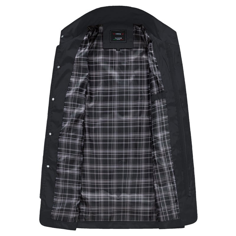 Ανδρικό φθινοπωρινό μπουφάν Ανοιξιάτικο αντιανεμικό όρθιο φθινοπωρινό παλτό γιακά Μπουφάν Business Ανδρικό μπουφάν αναψυχής με παλτό Κουκούλα βροχής