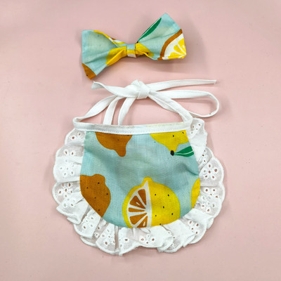 Ins Dog καρό δαντέλα σαλιάρα για κατοικίδια σάλιο Πετσέτα Bichon Teddy Hiromi Σαλιάρα για γάτα Μικρό λουρί για σκύλους Chihuahua Puppy Pets Acessorios