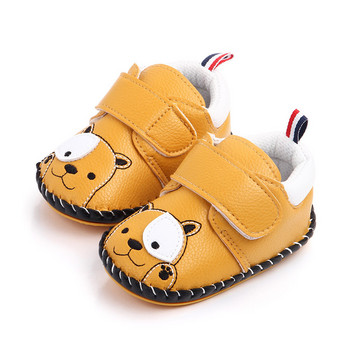 Пролетни бебешки обувки за малко дете Момчета Момичета Бебешки ежедневни кожени обувки с мека подметка Удобни предходни мокасини Ботуши за детско креватче 0-18M