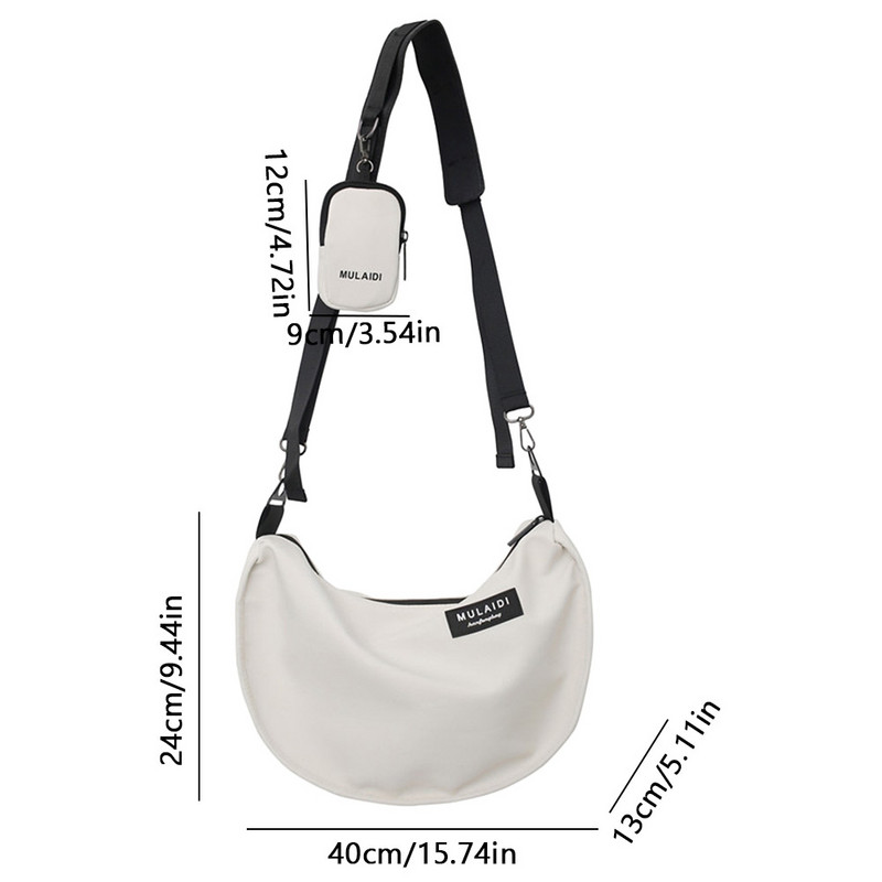 Ιαπωνική Casual Nylon Hobos τσάντα χιαστί για γυναίκες Επαγγελματικές τσάντες ώμου μεγάλης χωρητικότητας Γυναικεία τσάντα ταξιδιού Tote Lady