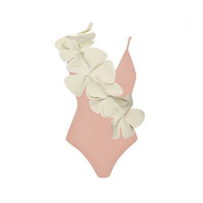 Novi jednodijelni kupaći kostim za 2023. Ženski seksi kupaći kostim s cvjetnim čipkama Ženski jednobojni kupaći kostim Ljetni kupaći kostim za plažu s volanima