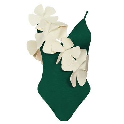 Novi jednodijelni kupaći kostim za 2023. Ženski seksi kupaći kostim s cvjetnim čipkama Ženski jednobojni kupaći kostim Ljetni kupaći kostim za plažu s volanima