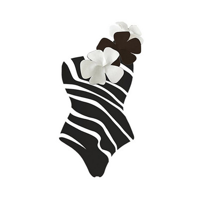 Novi jednodijelni kupaći kostim za 2023. Ženski seksi kupaći kostim s cvjetnim čipkama Ženski jednobojni kupaći kostim Ljetni kupaći kostim za plažu s volanima