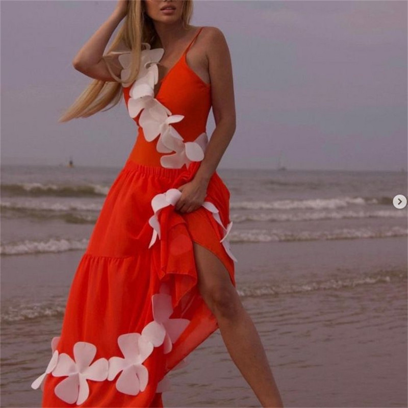 Novi jednodijelni kupaći kostim za 2023. Ženski seksi kupaći kostim s cvjetnim čipkama Ženski jednobojni kupaći kostim Ljetni kupaći kostim za plažu s volanima