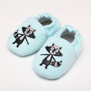1 ζευγάρι Μόδα βαμβακερό ύφασμα First Walker Cartoon Baby Boy Girls Shoes Bebe Toddler Moccasins 0-24M Αντιολισθητικά παπούτσια με μαλακό κάτω μέρος