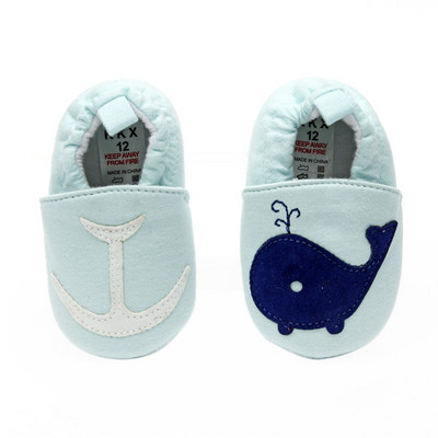 1 ζευγάρι Μόδα βαμβακερό ύφασμα First Walker Cartoon Baby Boy Girls Shoes Bebe Toddler Moccasins 0-24M Αντιολισθητικά παπούτσια με μαλακό κάτω μέρος