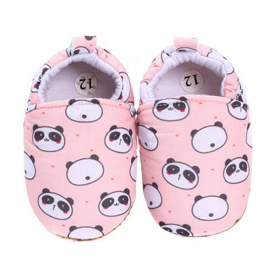 1 ζευγάρι Μόδα βαμβακερό ύφασμα First Walker Cartoon Baby Boy Girls Shoes Bebe Toddler Moccasins 0-24M Αντιολισθητικά παπούτσια με μαλακό κάτω μέρος