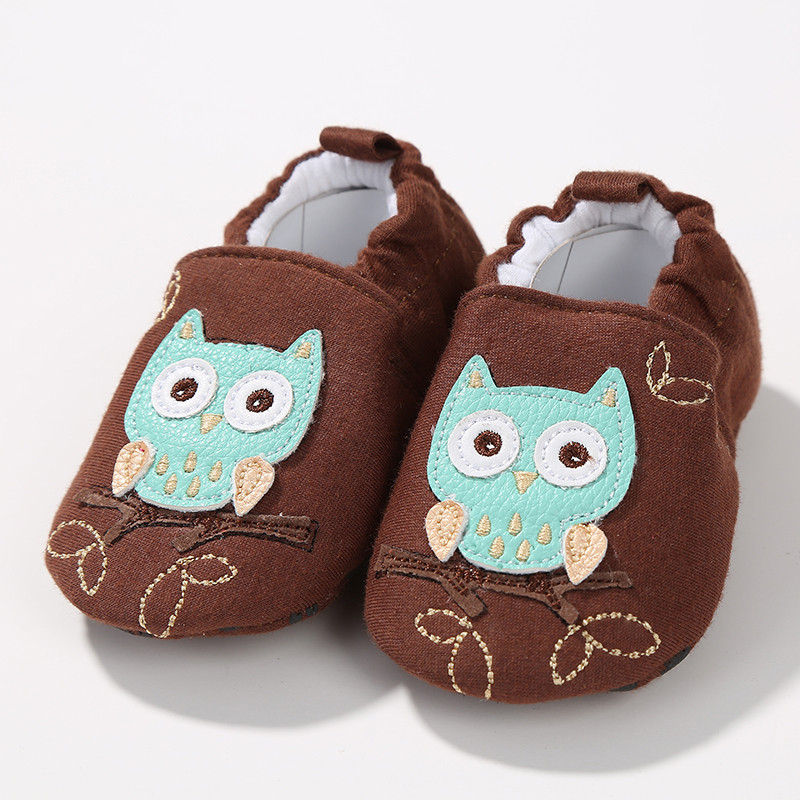 1 ζευγάρι Μόδα βαμβακερό ύφασμα First Walker Cartoon Baby Boy Girls Shoes Bebe Toddler Moccasins 0-24M Αντιολισθητικά παπούτσια με μαλακό κάτω μέρος