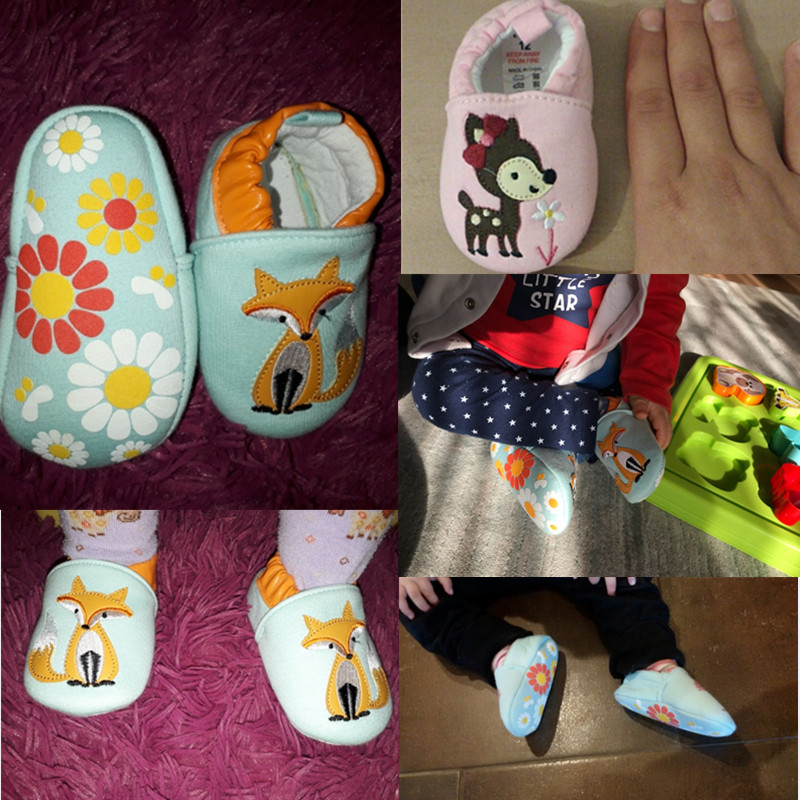 1 ζευγάρι Μόδα βαμβακερό ύφασμα First Walker Cartoon Baby Boy Girls Shoes Bebe Toddler Moccasins 0-24M Αντιολισθητικά παπούτσια με μαλακό κάτω μέρος