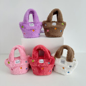 Zimska modna velika torba od umjetnog krzna Mekana topla pahuljasta ručna torbica Moderna dizajnerska mala torbica visoke kvalitete Ženske plišane torbice