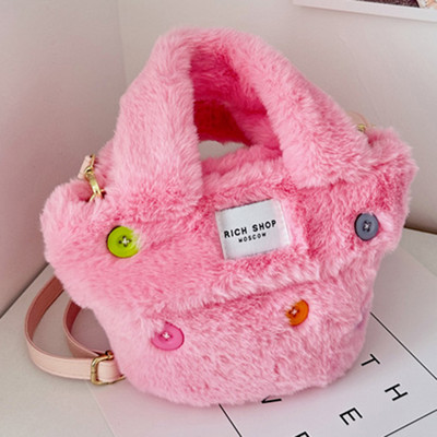 Zimska modna velika torba od umjetnog krzna Mekana topla pahuljasta ručna torbica Moderna dizajnerska mala torbica visoke kvalitete Ženske plišane torbice