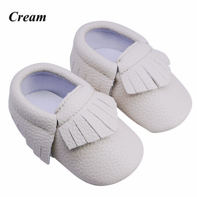 Käsitsi valmistatud Baby Moccassins Pehme põhjaga mood Tutid Vastsündinutele Tüdrukutele Kingad 12värvi PU nahast Väikelaste Laste Eelkõndijad Saapad