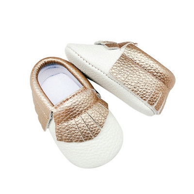 Käsitsi valmistatud Baby Moccassins Pehme põhjaga mood Tutid Vastsündinutele Tüdrukutele Kingad 12värvi PU nahast Väikelaste Laste Eelkõndijad Saapad
