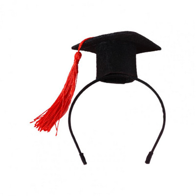 Ελκυστική ταινία κεφαλής Graduation Σκύλου Εξαιρετικά ελαφρύ διακοσμητικό μακράς διαρκείας Καπέλα αποφοίτησης για λαιμό φωτογραφικό στήριγμα