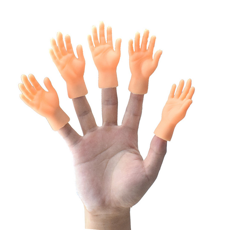 Naljakas väike sõrm Silikoonkindad Kassi massaažitööriist Vasaku ja parema käe mudel Pisikesed käed Kassi mänguasi sõrmekindad