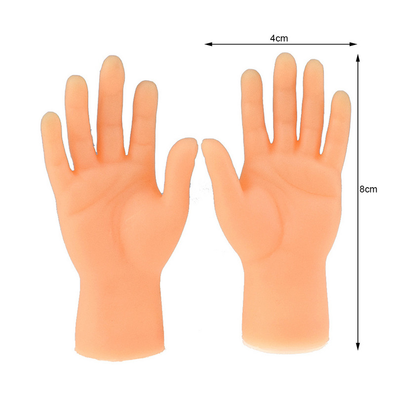 Naljakas väike sõrm Silikoonkindad Kassi massaažitööriist Vasaku ja parema käe mudel Pisikesed käed Kassi mänguasi sõrmekindad