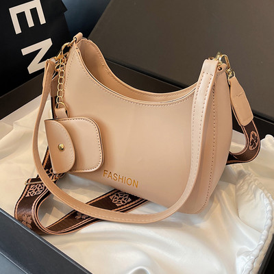Dámska roztomilá crossbody kabelka z PU kože, nastaviteľný popruh, trendy kabelka cez rameno, módna taška cez rameno pre nakupujúcich, cestovanie