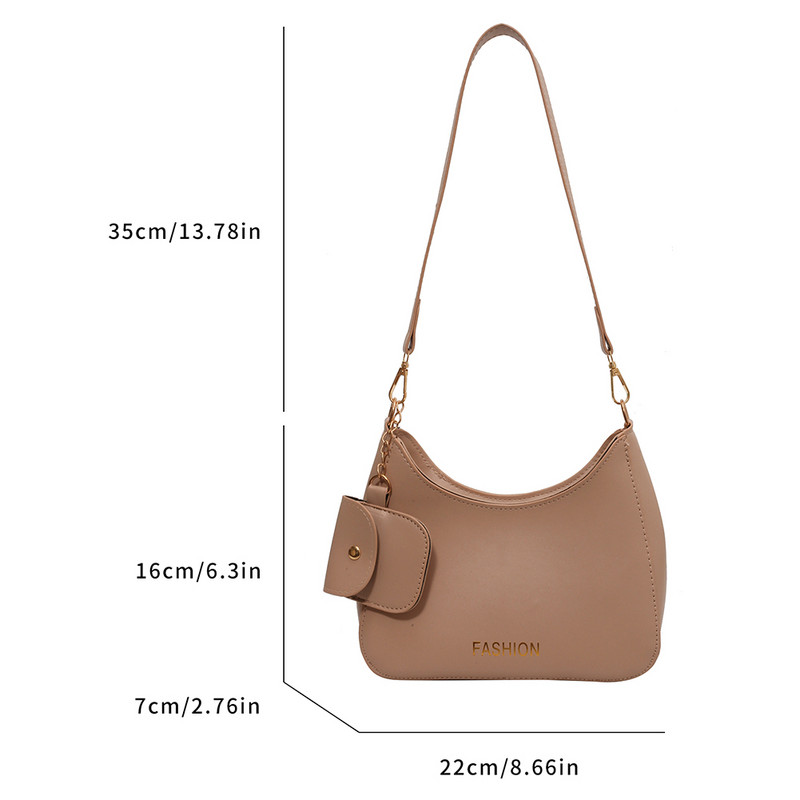 Dámska roztomilá crossbody kabelka z PU kože, nastaviteľný popruh, trendy kabelka cez rameno, módna taška cez rameno pre nakupujúcich, cestovanie