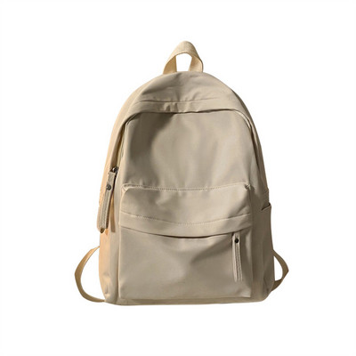 Nylon σακίδιο πλάτης μονόχρωμο, μεγάλης χωρητικότητας, Χαριτωμένα tablet Laptop Τσάντα ώμου Εφηβική Σχολική τσάντα Κάμπινγκ Γυναικεία δώρα