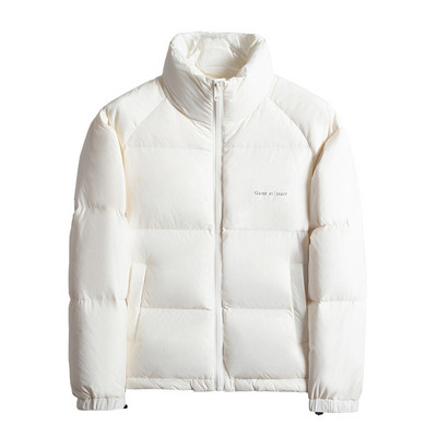 5 spalvų vyriškos korėjietiškos Harajuku pūkinės striukės, 2023 m. Naujos mados trumpos baltos pūkinės striukės, šiltos japoniško stiliaus vyriškas paltas