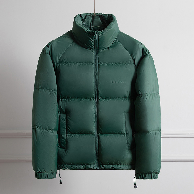 5 spalvų vyriškos korėjietiškos Harajuku pūkinės striukės, 2023 m. Naujos mados trumpos baltos pūkinės striukės, šiltos japoniško stiliaus vyriškas paltas