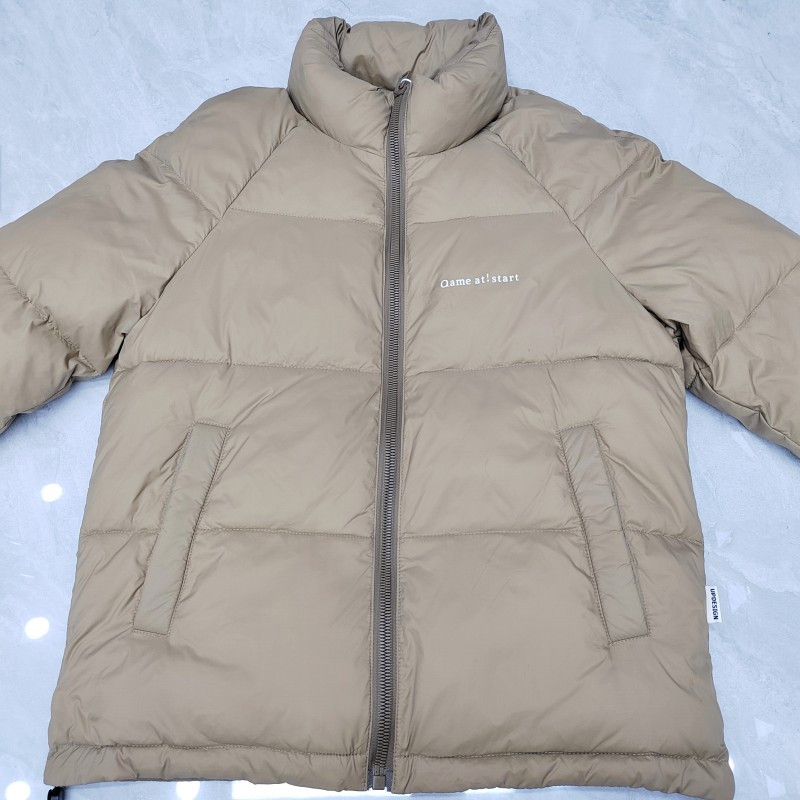 5 spalvų vyriškos korėjietiškos Harajuku pūkinės striukės, 2023 m. Naujos mados trumpos baltos pūkinės striukės, šiltos japoniško stiliaus vyriškas paltas