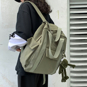 Σακίδια πλάτης Γυναικεία κορεατικά πολυλειτουργικά ταξίδια Harajuku Σακίδιο πλάτης μεγάλης χωρητικότητας Ρετρό συμπαγής αδιάβροχη τσάντα Students Preppy