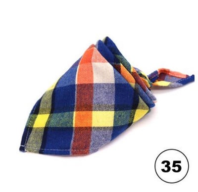 Lemmikloomade bandaanid Klassikaline ruuduline väike koer Kassi pudipõlled Puuvillane sall Kolmnurkne side kassidele Kutsikapea sall Kaelaräti tarvikud