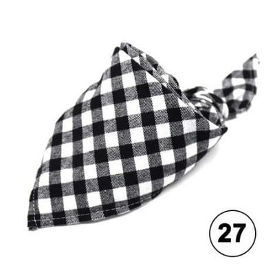 Lemmikloomade bandaanid Klassikaline ruuduline väike koer Kassi pudipõlled Puuvillane sall Kolmnurkne side kassidele Kutsikapea sall Kaelaräti tarvikud