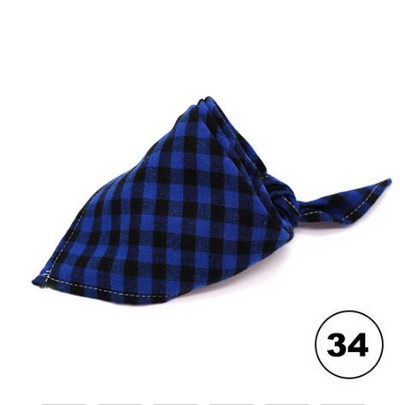 Lemmikloomade bandaanid Klassikaline ruuduline väike koer Kassi pudipõlled Puuvillane sall Kolmnurkne side kassidele Kutsikapea sall Kaelaräti tarvikud